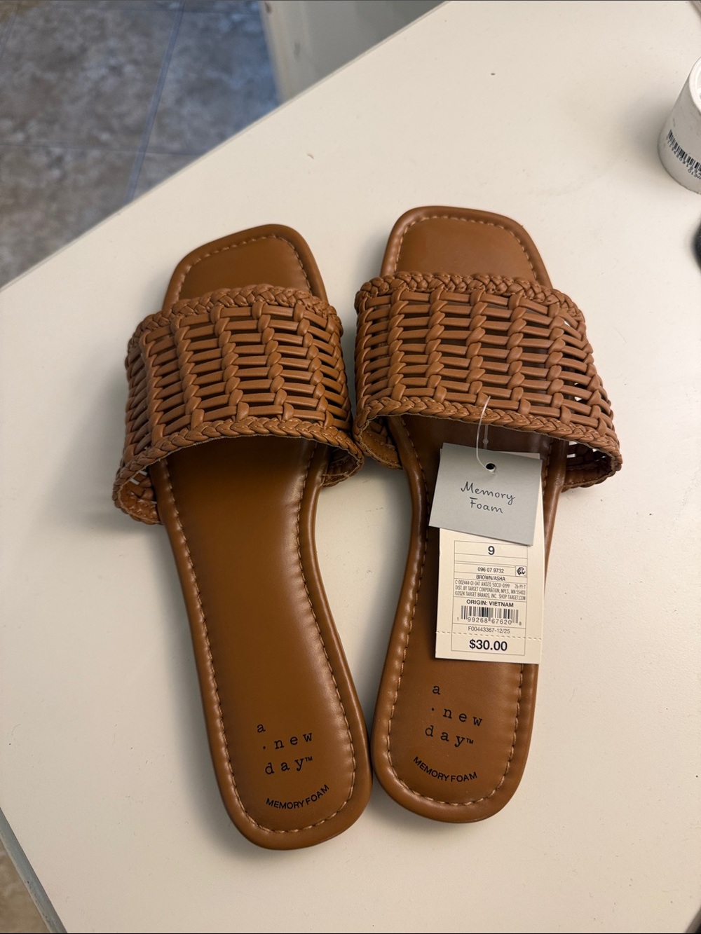 a new day Braided Slide Mules - Tan